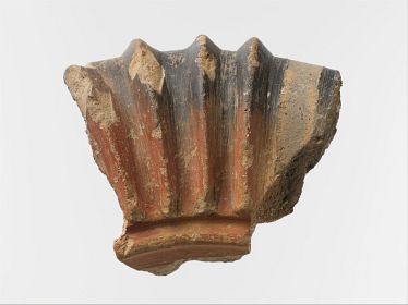 Minoan art - Terracotta rim or handle